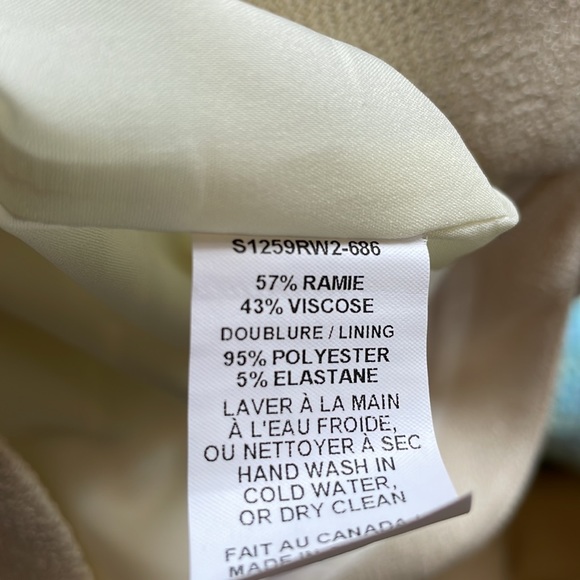 Canadian Designer AndyThéAhn Detailed Jacket & Skirt taupe/ivory. Size 6, New. - Picture 15 of 15